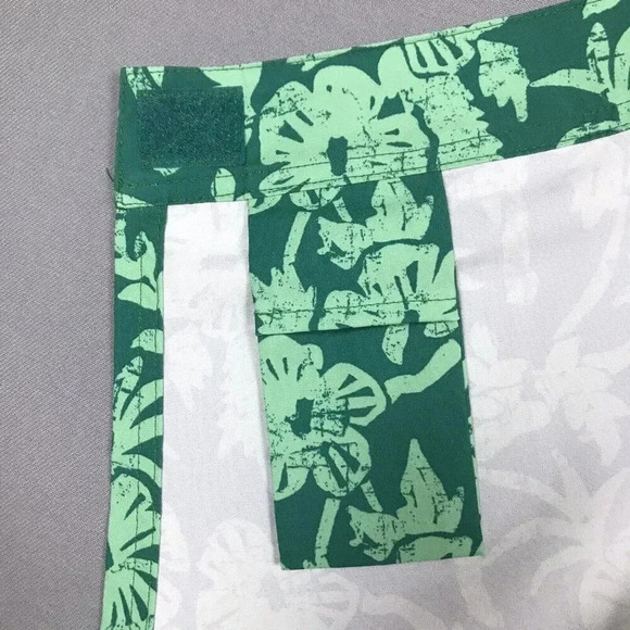 RipSkirt Hawaii Size XS Length 1 Green Floral Wrap Skirt Swim Beach Cover Up - Picture 10 of 12